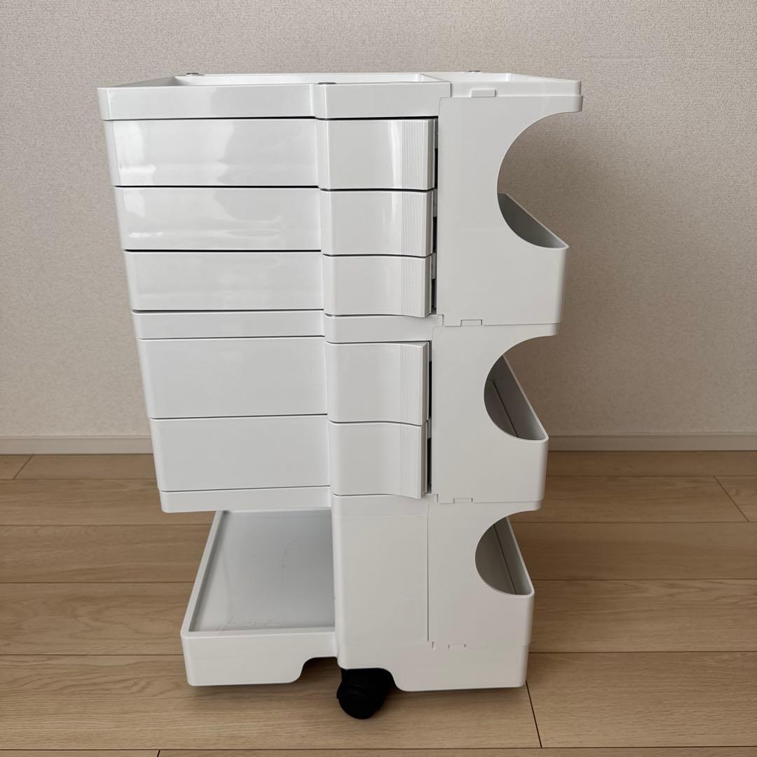 直接引取【美品】B-LINE ボビーワゴン 3段5トレイ ホワイト　正規品