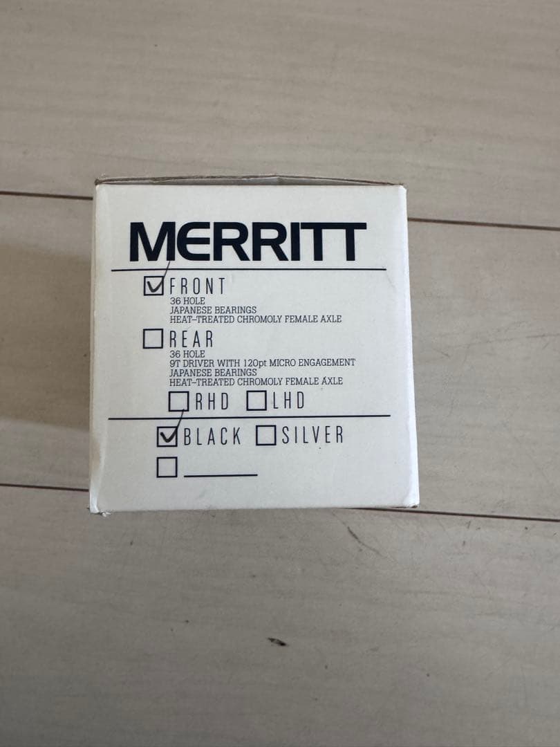 MERRITT ブラック フロントハブ