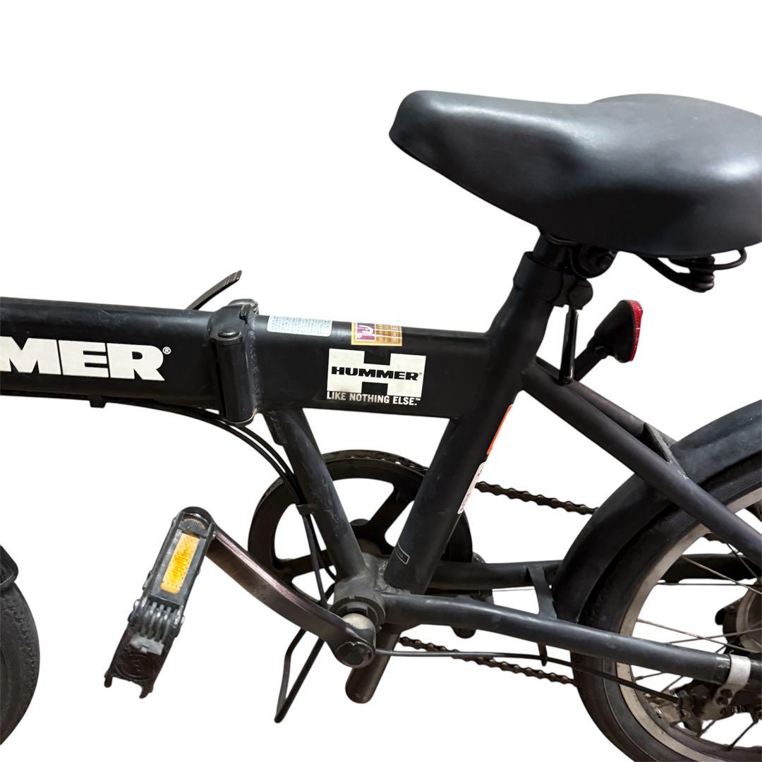 大阪直接引き取り　HUMMER 折りたたみ自転車 ブラック