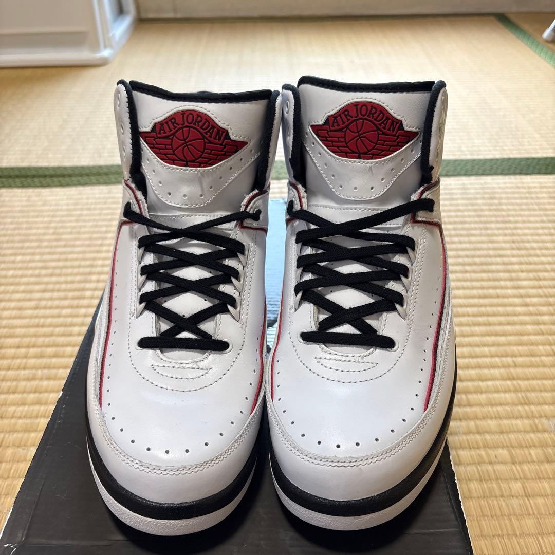 NIKE Air Jordan 2 ホワイト/レッド/ブラック　27.5cm