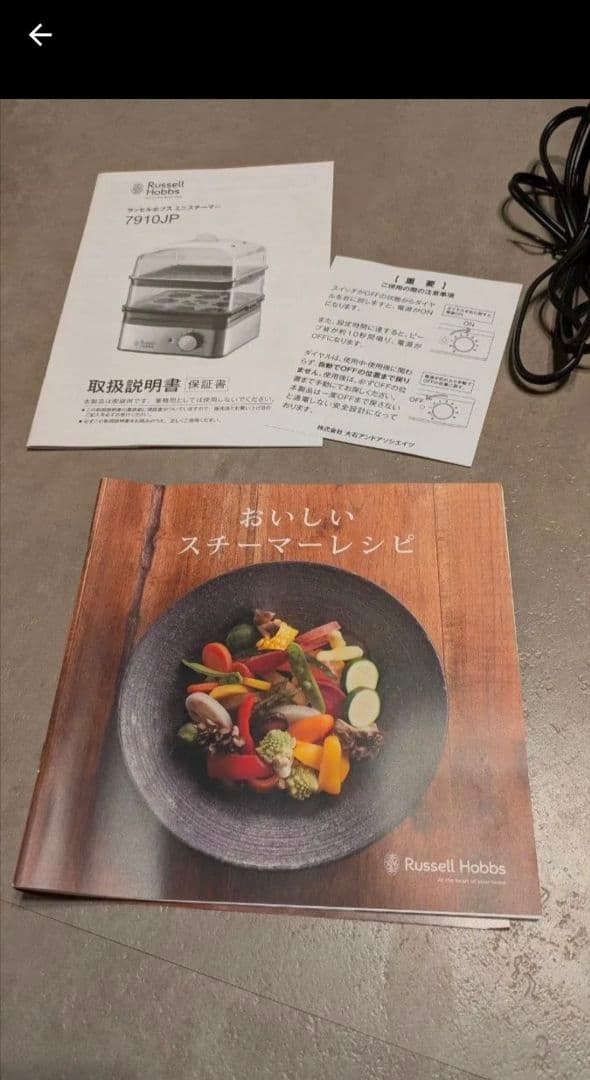 【新品未使用品】Russell Hobbs ミニスチーマー 7910JP
