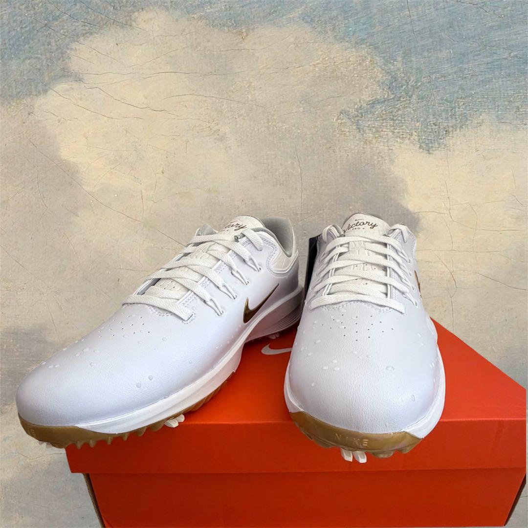 Nike Victory Pro 4 ゴルフシューズ　ホワイトゴールド
