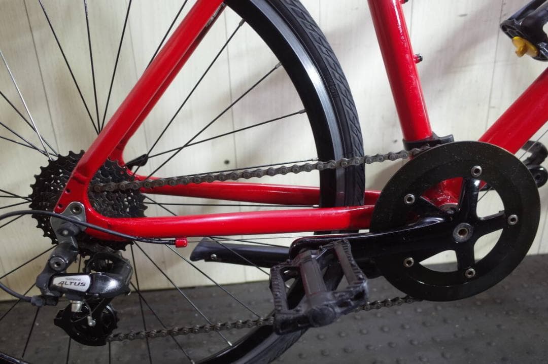 TERN CLUTCH 650C アルミ 8速 510mm クロスバイク RED