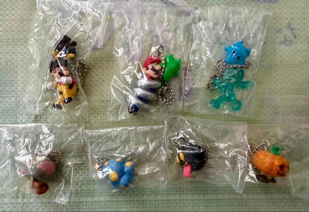 スーパーマリオ ギャラクシー フィギュア ボールチェーン ７点セット