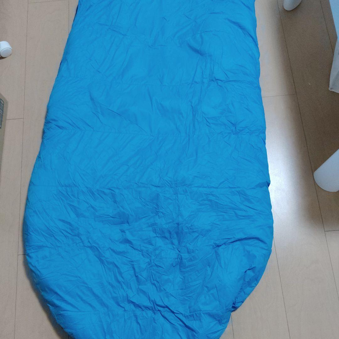 SOOMLOOM ダウンシュラフ 寝袋 水色 650FP 800g マミー型