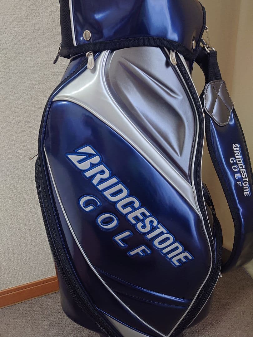 BRIDGESTONE GOLF キャディバッグ ネイビー・シルバー