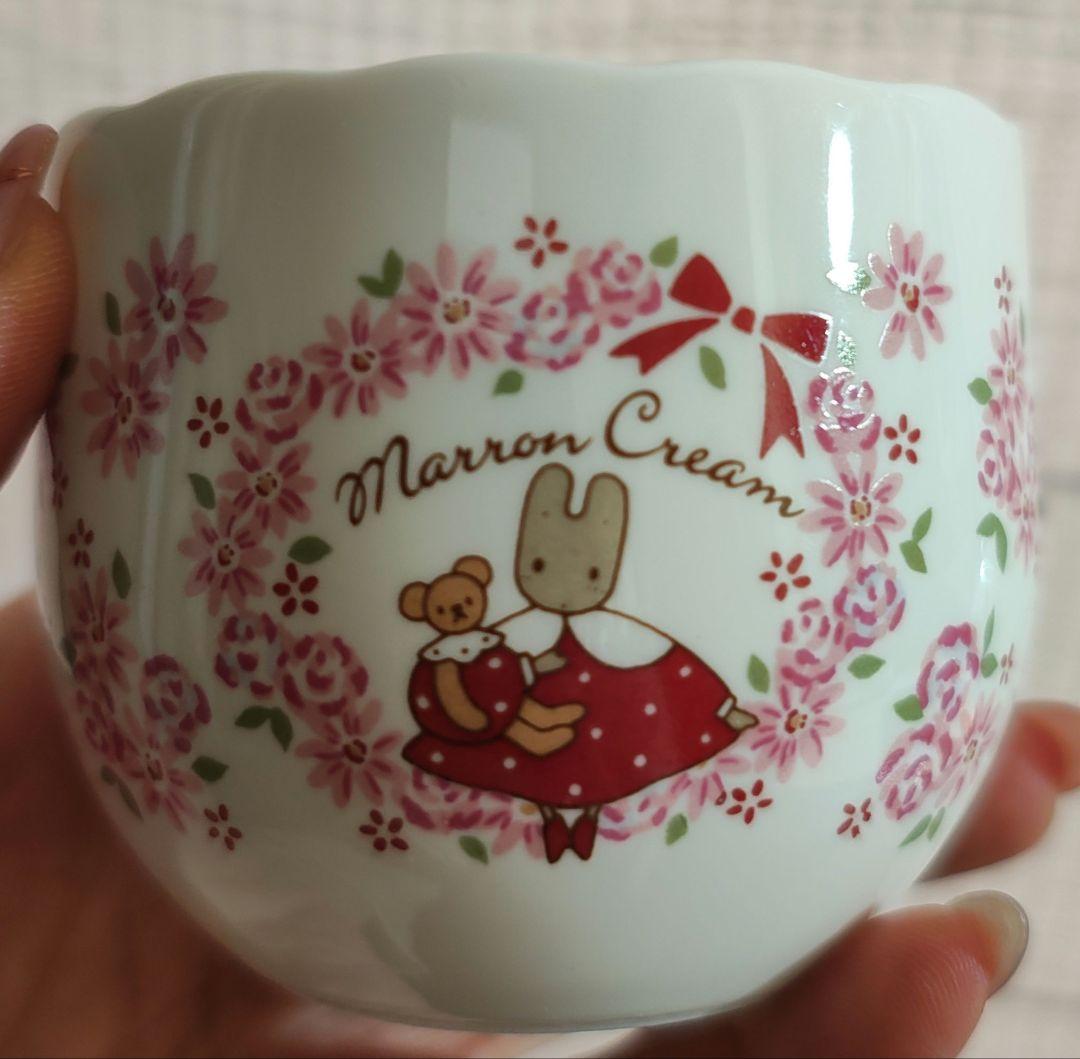 【昭和レトロ】マロンクリーム　食器セット　マグカップ　お茶碗　コップ×2個