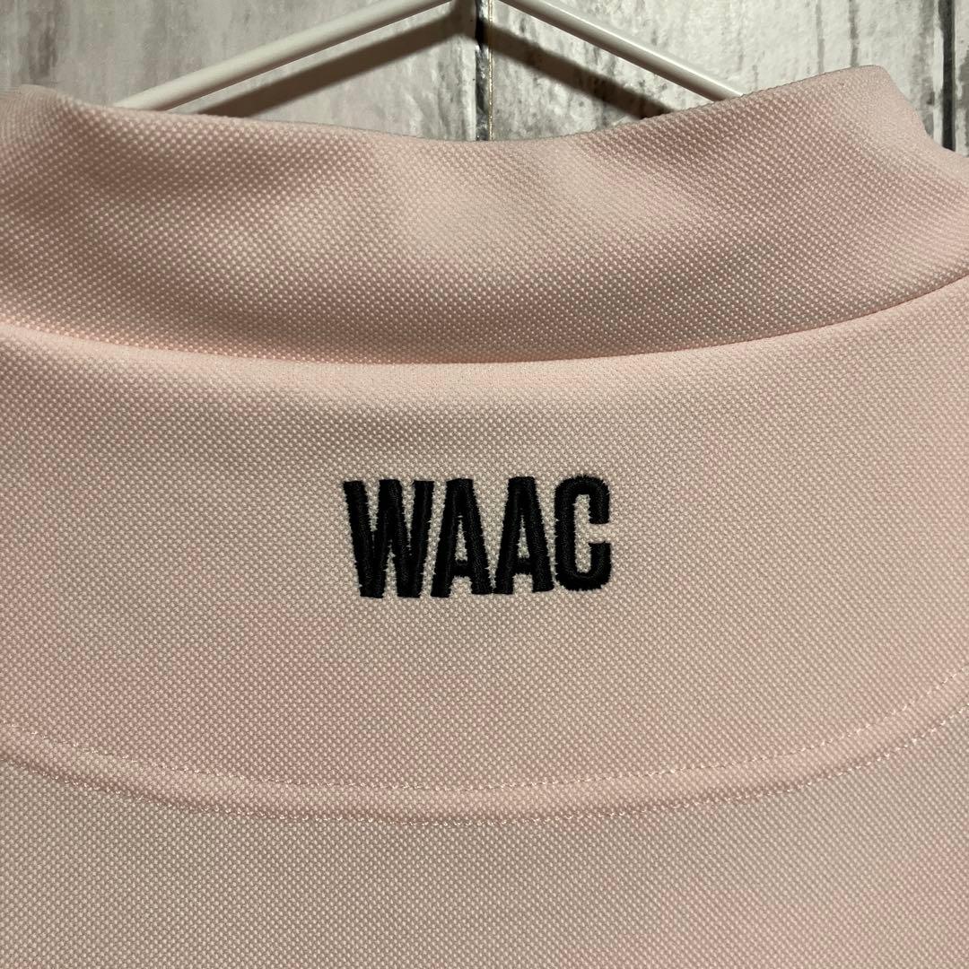WAAC GOLF ワック ゴルフ メンズ 半袖モックネックシャツ L ピンク