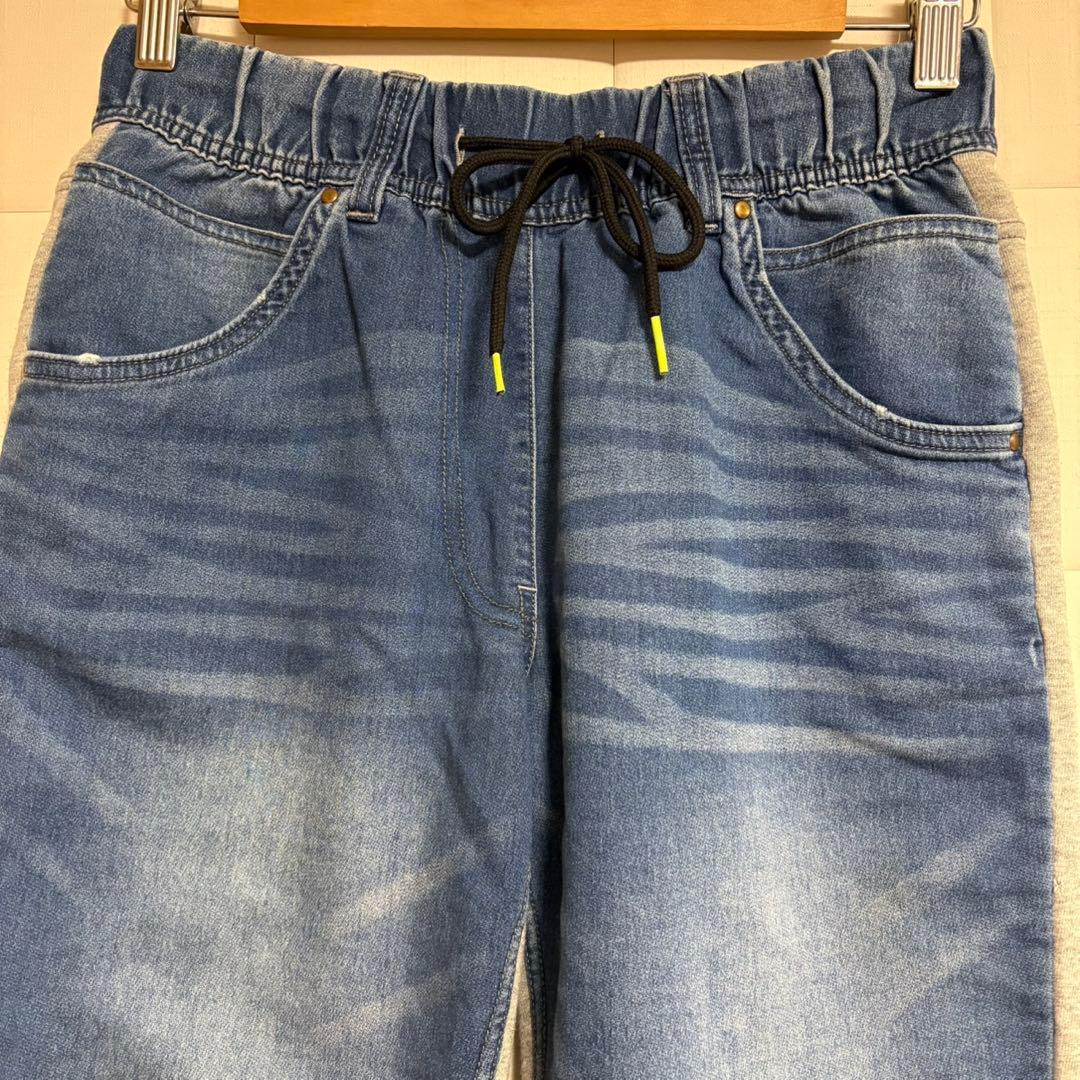 ZUMBA XS 正規品 デニムパンツ 異素材 ダメージ加工 ズンバ
