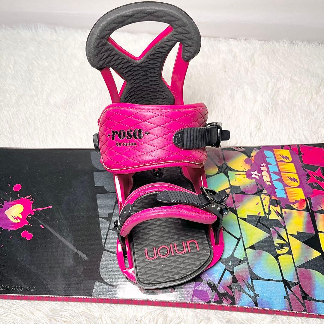 【美品】RIDE スプラッシュ スノーボード UNIONビンディング 142cm