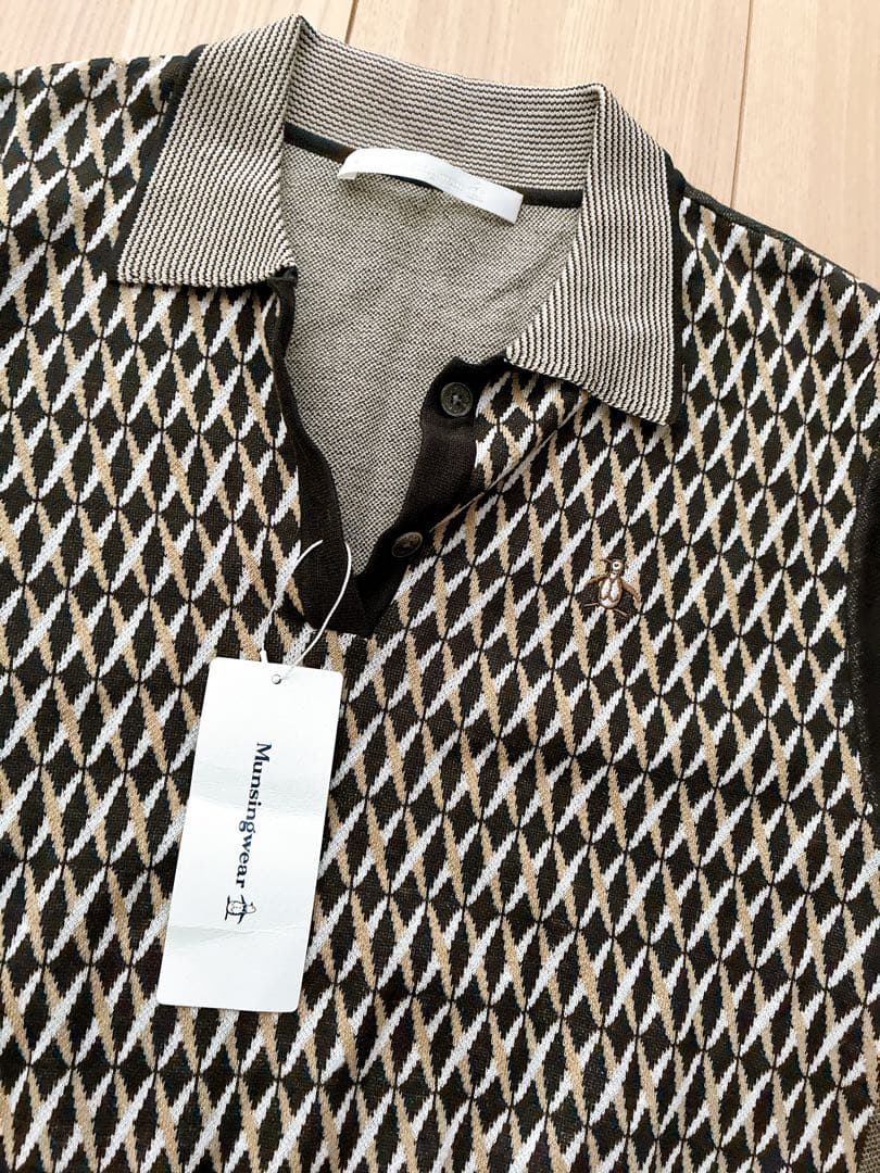 マンシングウェアmunsingwear ゴルフウェア　半袖ニット