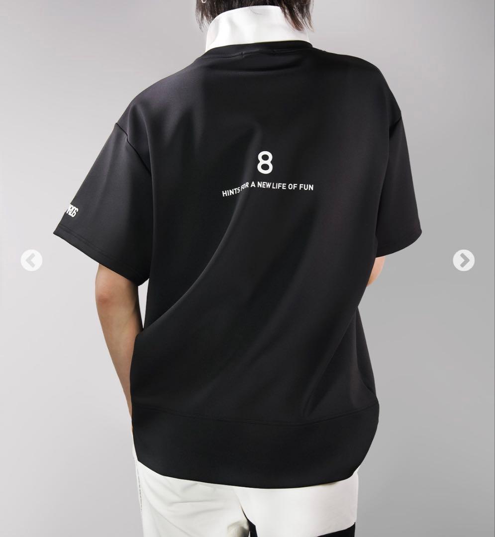 8YARDS ハチヤーズ モックネック 半袖 シャツ メンズ Lサイズ