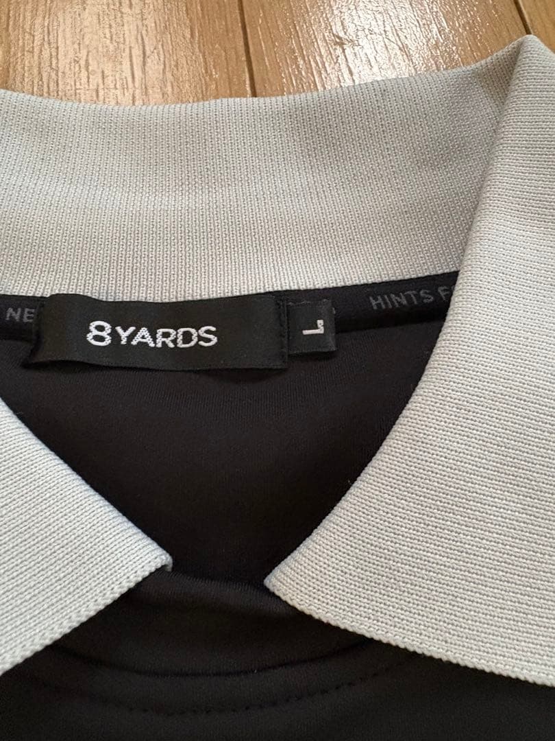 8YARDS ハチヤーズ モックネック 半袖 シャツ メンズ Lサイズ