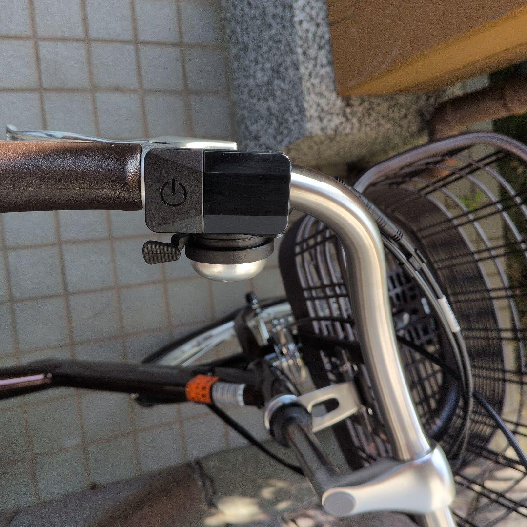 ENERSYS 電動アシスト自転車 ブラウン 前後カゴ付き