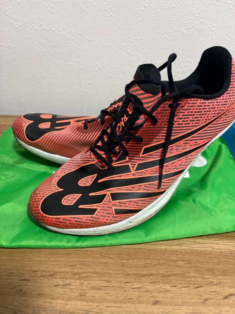 New Balance Racer スパイクシューズ オレンジ/ブラック