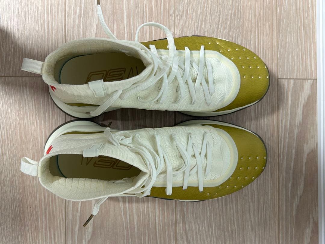 curry4retlo カリー4ゴールド/ホワイト ハイカット バッシュ27cm
