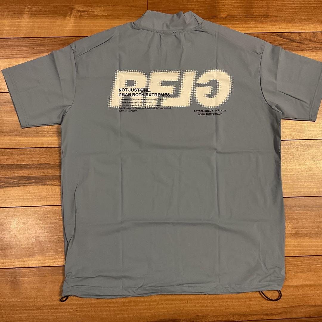 RFLG BACK LOGO MOCK NECK TEE Lサイズ　ブルーグレー