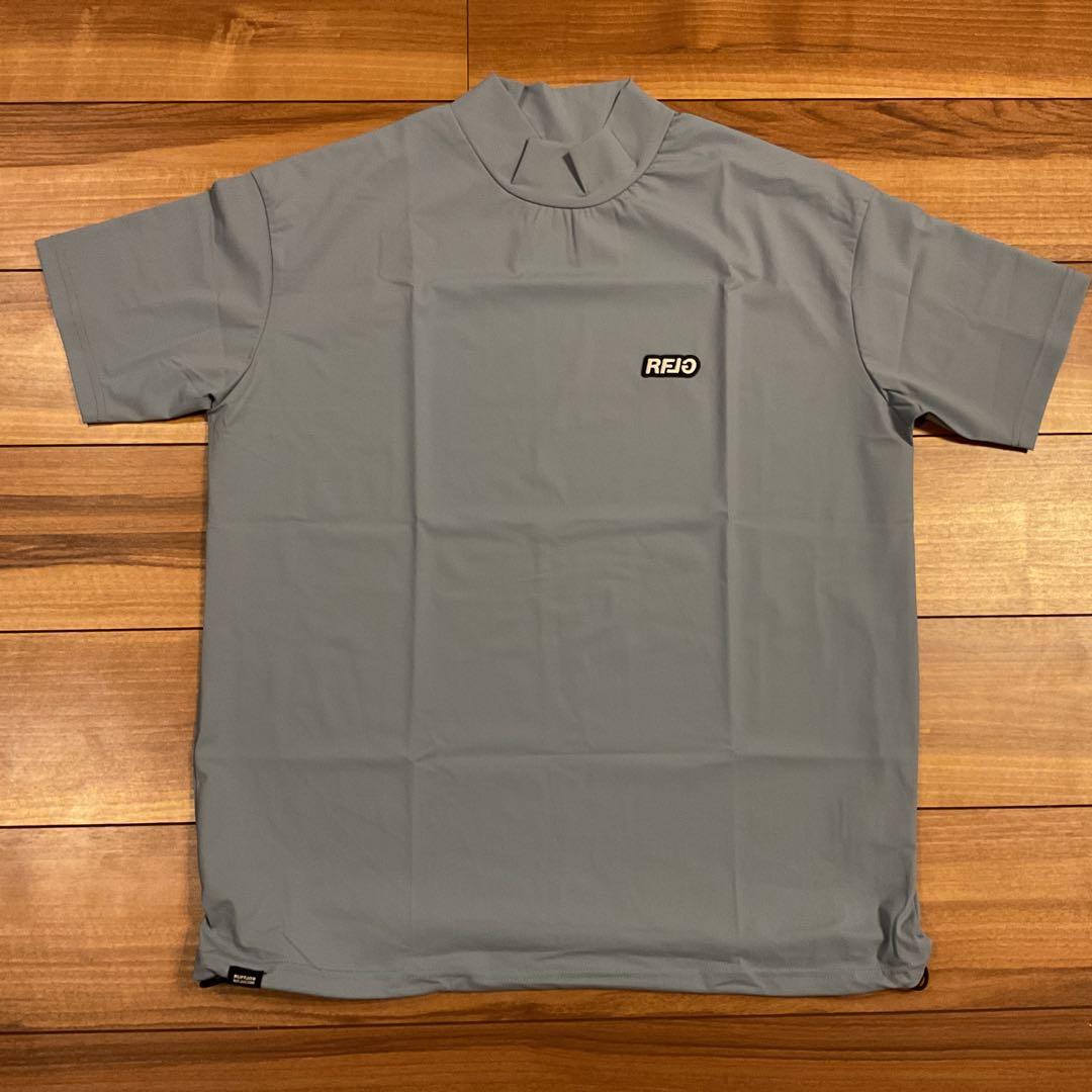 RFLG BACK LOGO MOCK NECK TEE Lサイズ　ブルーグレー
