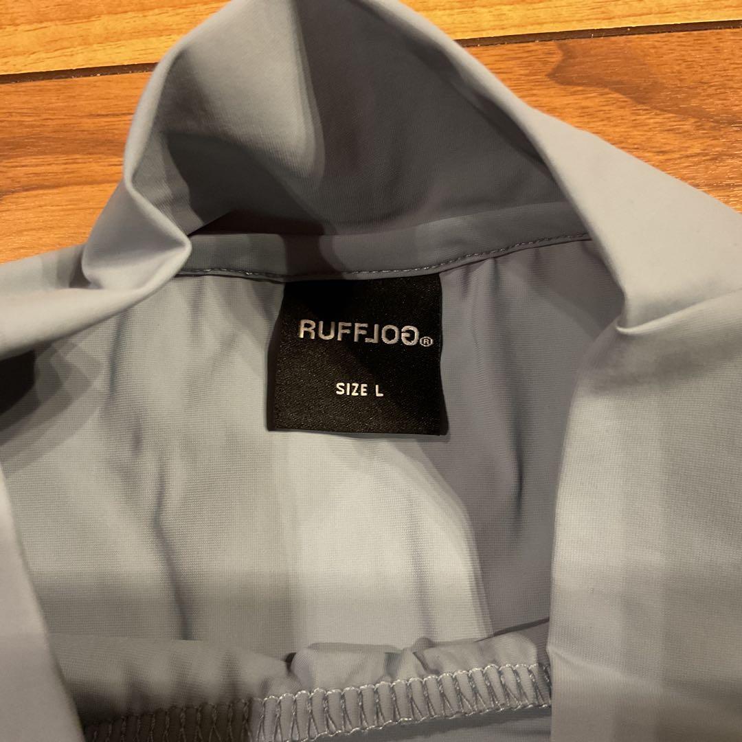 RFLG BACK LOGO MOCK NECK TEE Lサイズ　ブルーグレー