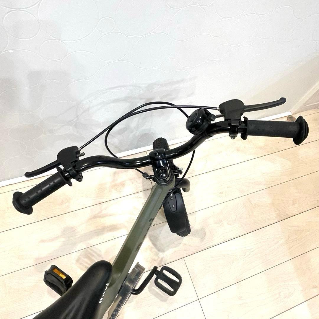 【極美品】Ravi キッズ自転車 14インチ カーキ 子供用 Eizer 軽量