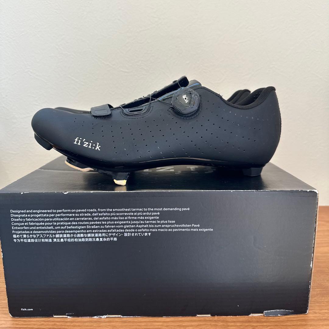 【美品】fizik TEMPO ブラック シューズ