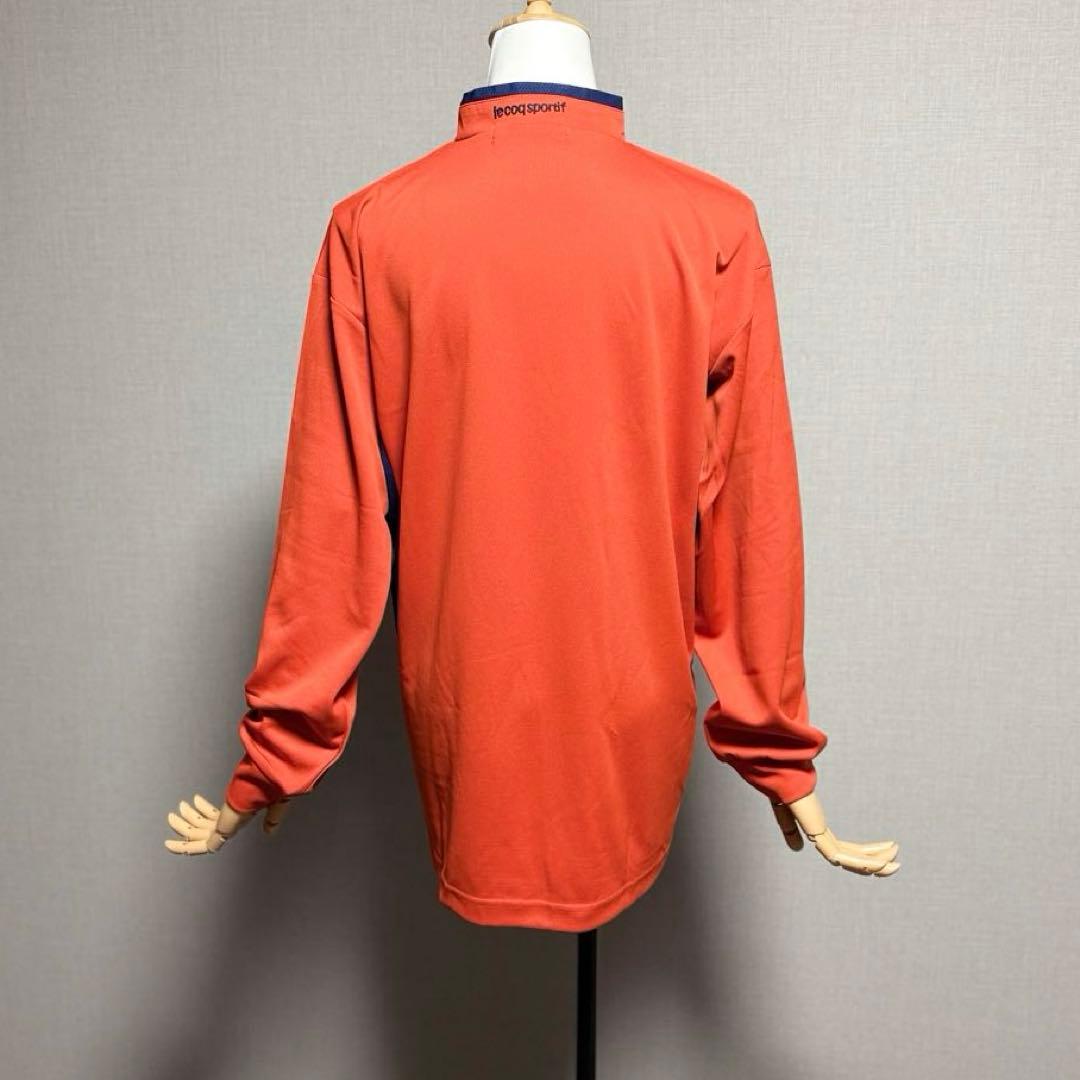 極美品 ルコック ゴルフ ハーフジップ M オレンジ メンズ 長袖　春夏