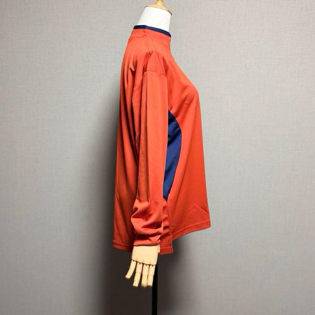 極美品 ルコック ゴルフ ハーフジップ M オレンジ メンズ 長袖　春夏