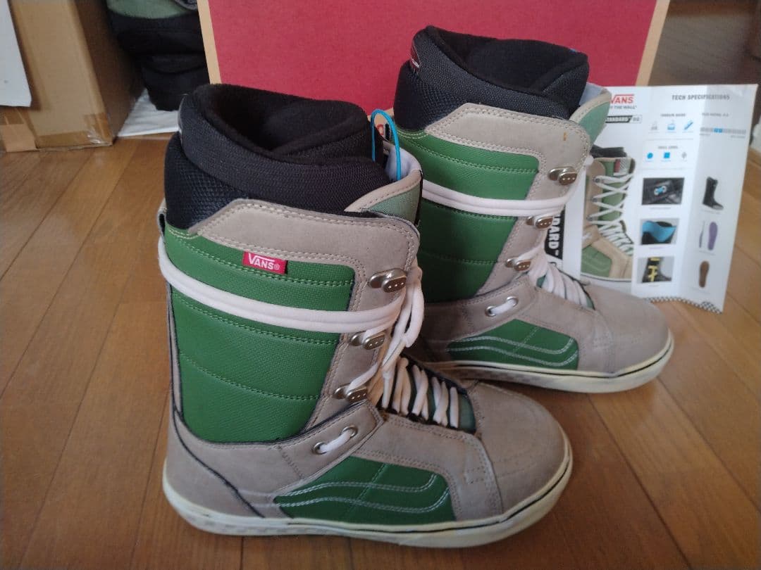 VANS スノーボードブーツ グレー/グリーン　27センチ
