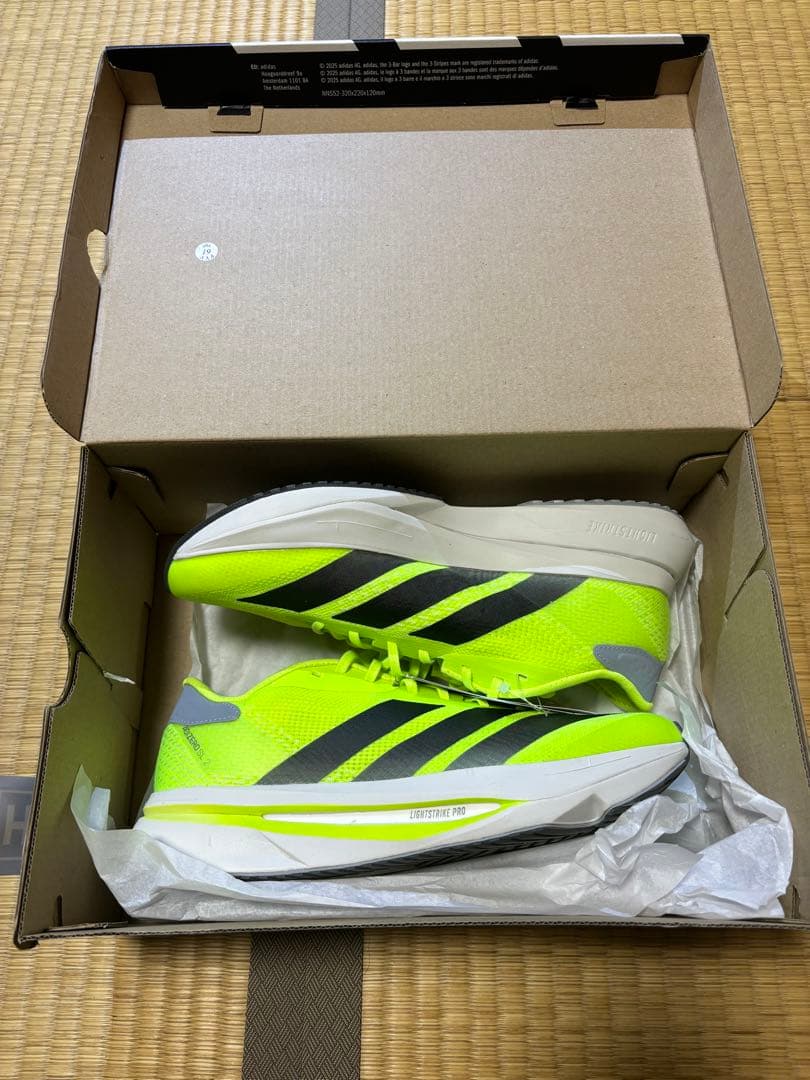 adidas ADIZERO SL2 M 25.5cm 蛍光イエロー