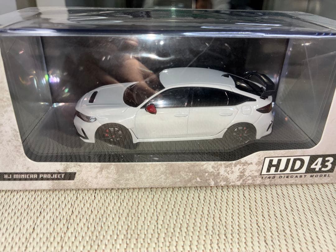ホビージャパン 1/43 シビックtypeR ブラックPKG 純正OP装着車