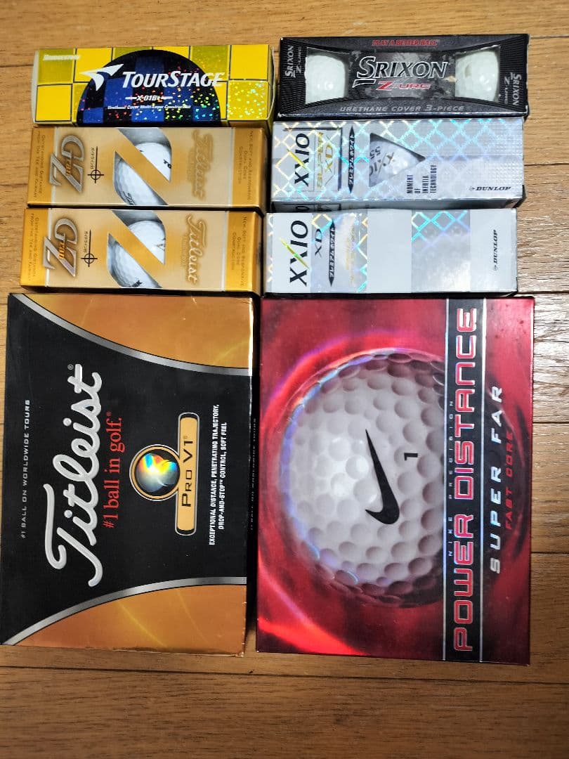 ゴルフボール Titleist, XXIO, SRIXON, TOURSTAGE