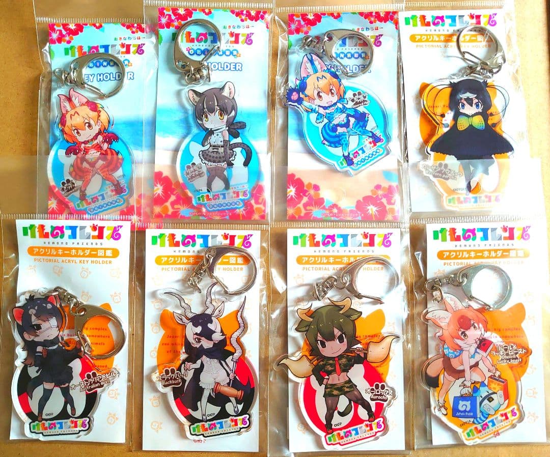 けもフレ けものフレンズ アクリルキーホルダー 図鑑 沖縄 限定 セット