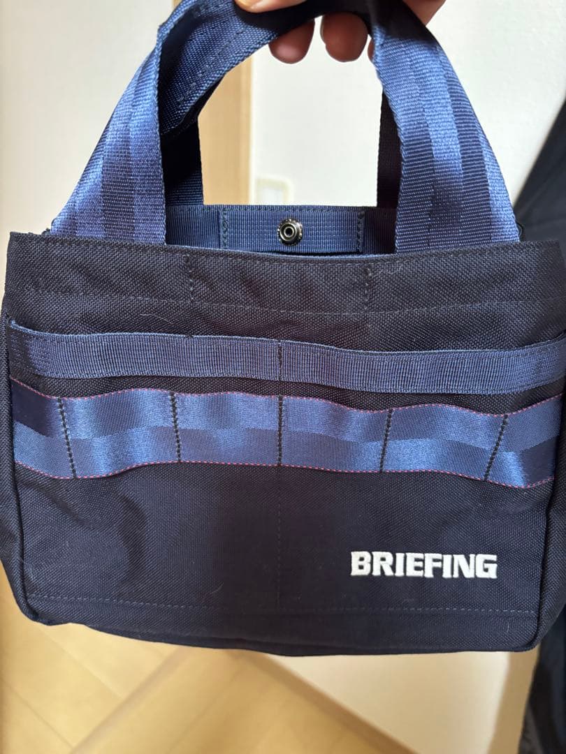 BRIEFING ネイビー ハンドバッグ