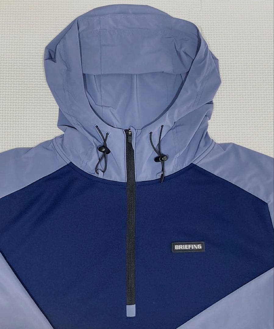 BRIEFING GOLF MS HALF ZIP HOODIE（NAVY／M）