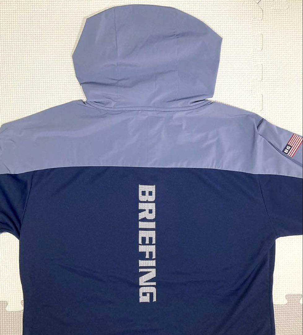BRIEFING GOLF MS HALF ZIP HOODIE（NAVY／M）