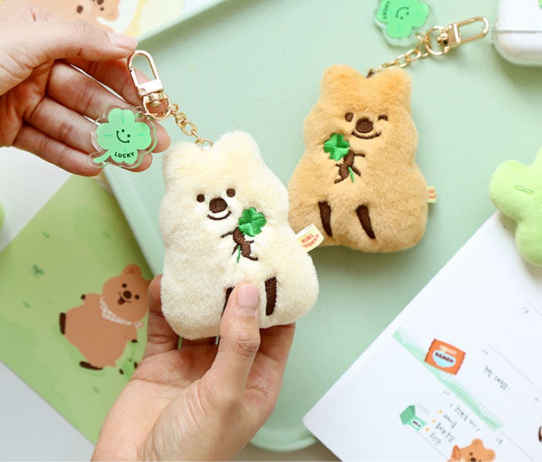 KIKI QUOKKA キキクオッカ　四つ葉プチキーリング　キキハピセット　残1