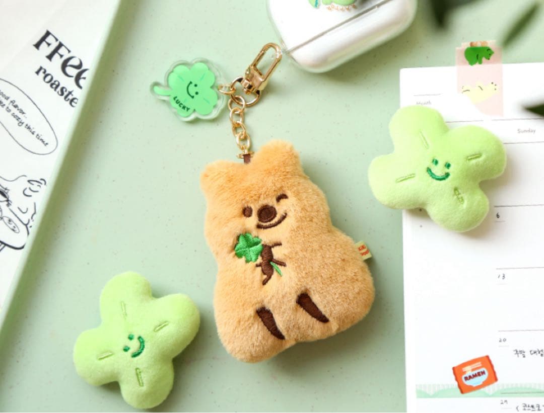 KIKI QUOKKA キキクオッカ　四つ葉プチキーリング　キキハピセット　残1