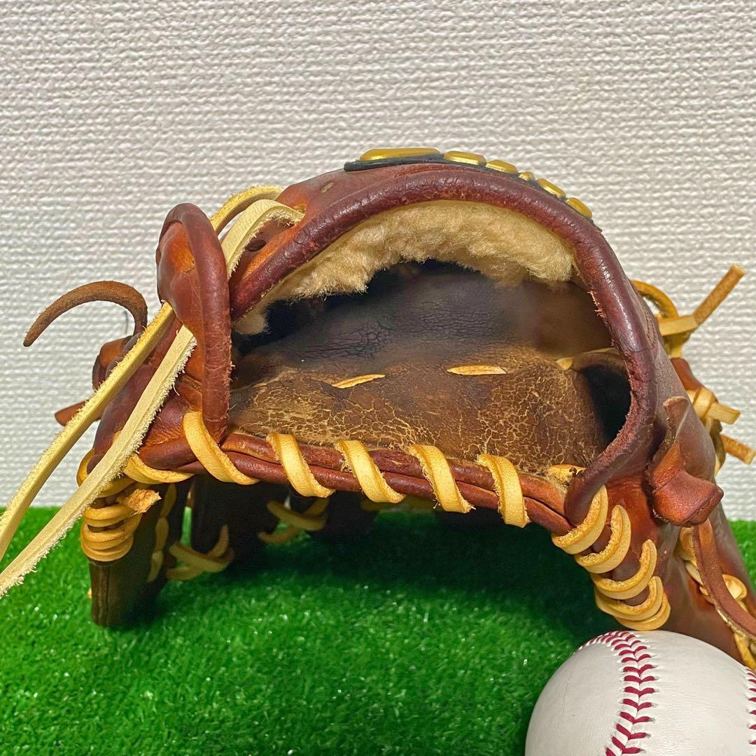 アシックス　ゴールドステージ　硬式　内野用　高校野球対応カラー