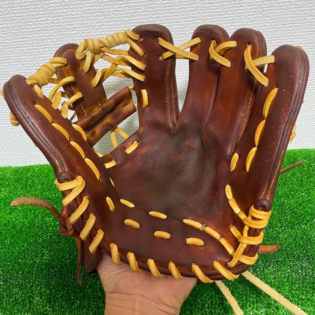 アシックス　ゴールドステージ　硬式　内野用　高校野球対応カラー