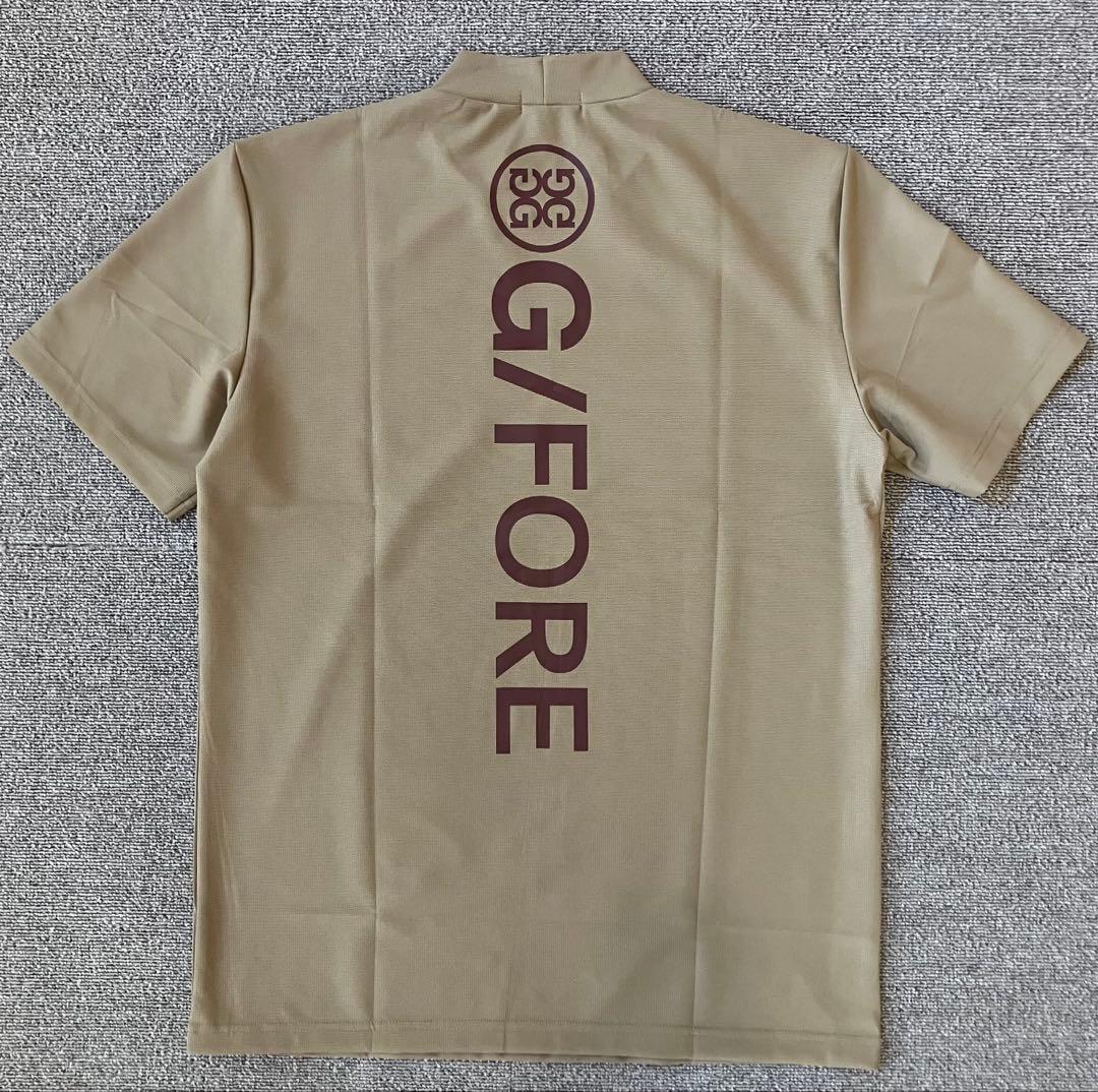 G/FORE ジーフォア XXLサイズ モックネックT-シャツ カーキ