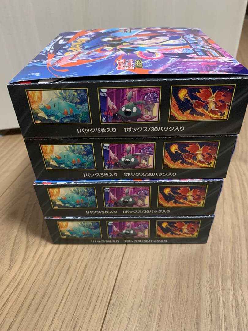 ポケモンカード　ニンジャスピナー　新品未開封シュリンク無　ペリペリ有4BOX