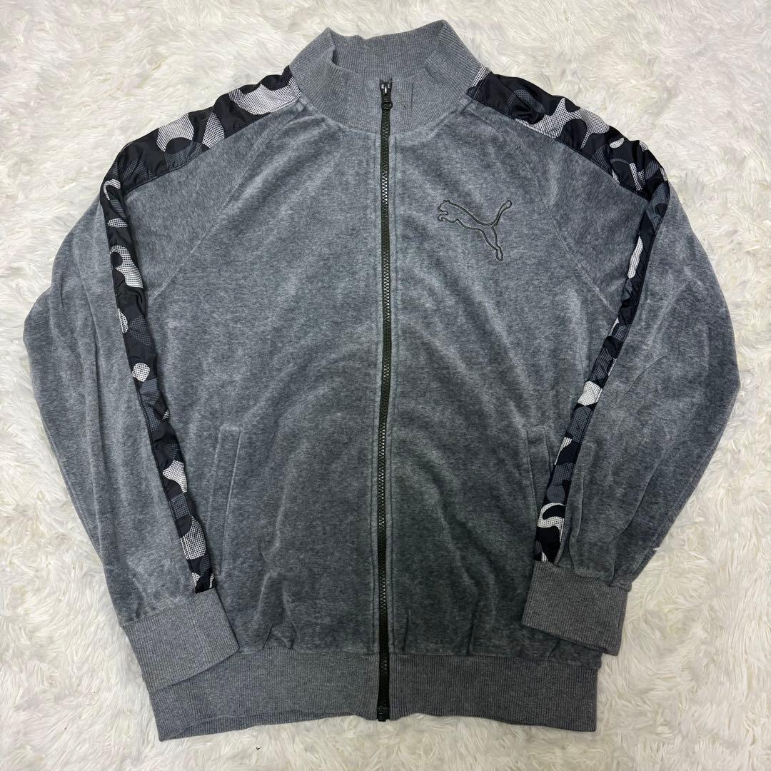 PUMAセットアップ　ベロア素材　Mサイズ　迷彩　カモフラ
