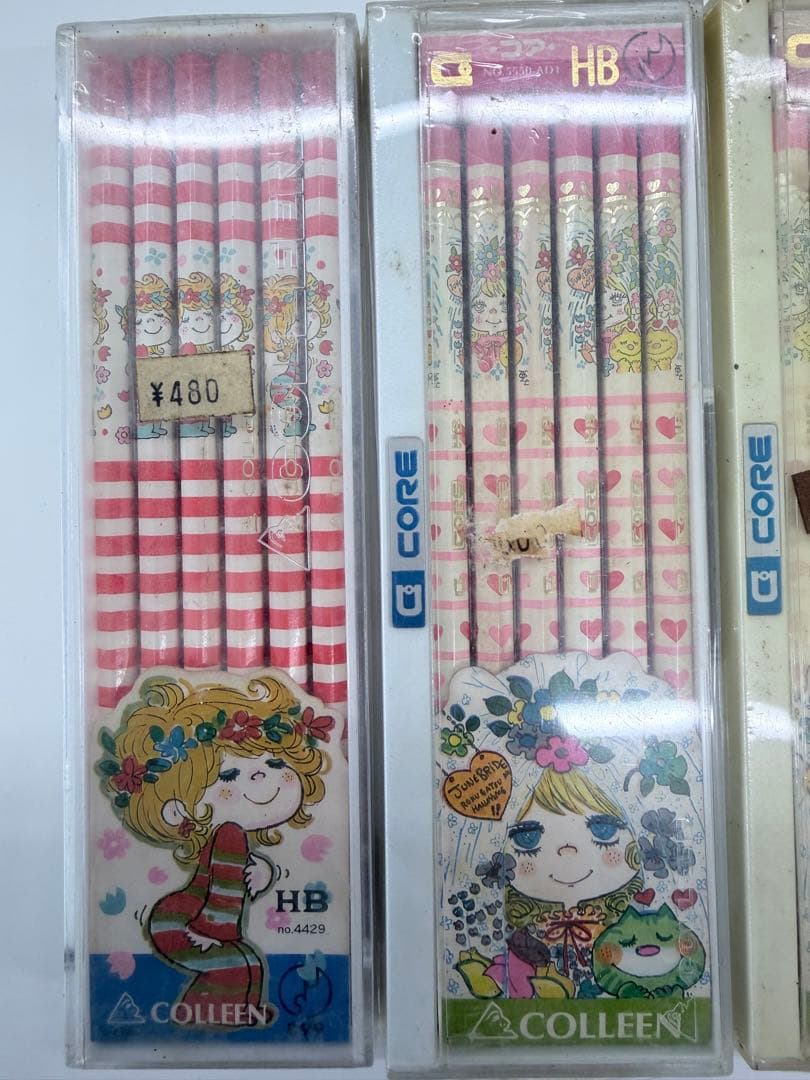 昭和レトロ。COLLEEN キャラクター鉛筆セット HB 6パック
