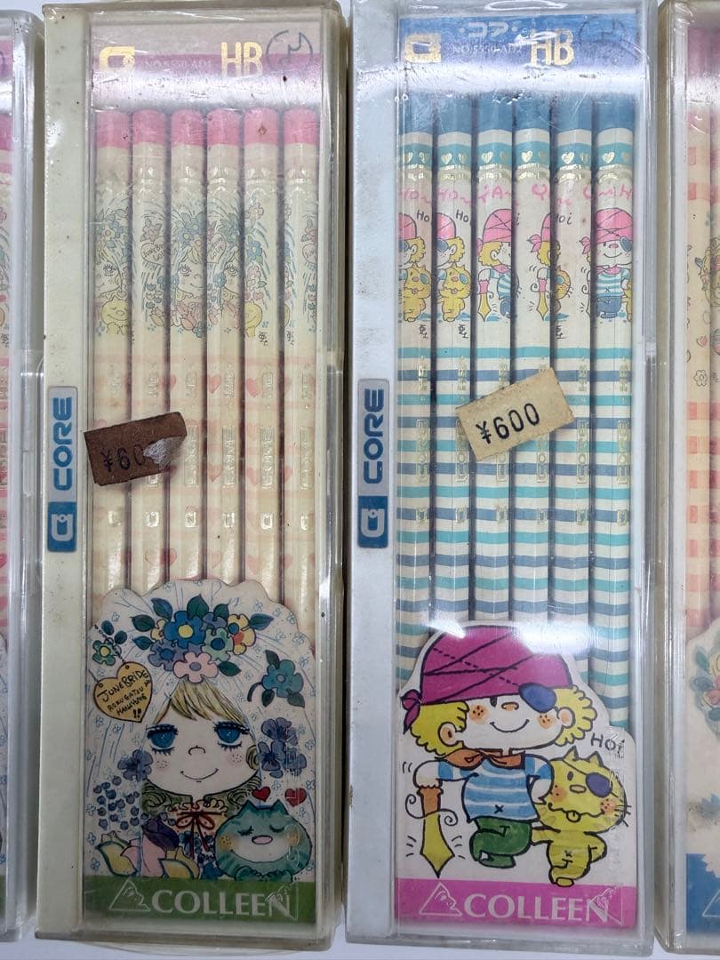 昭和レトロ。COLLEEN キャラクター鉛筆セット HB 6パック