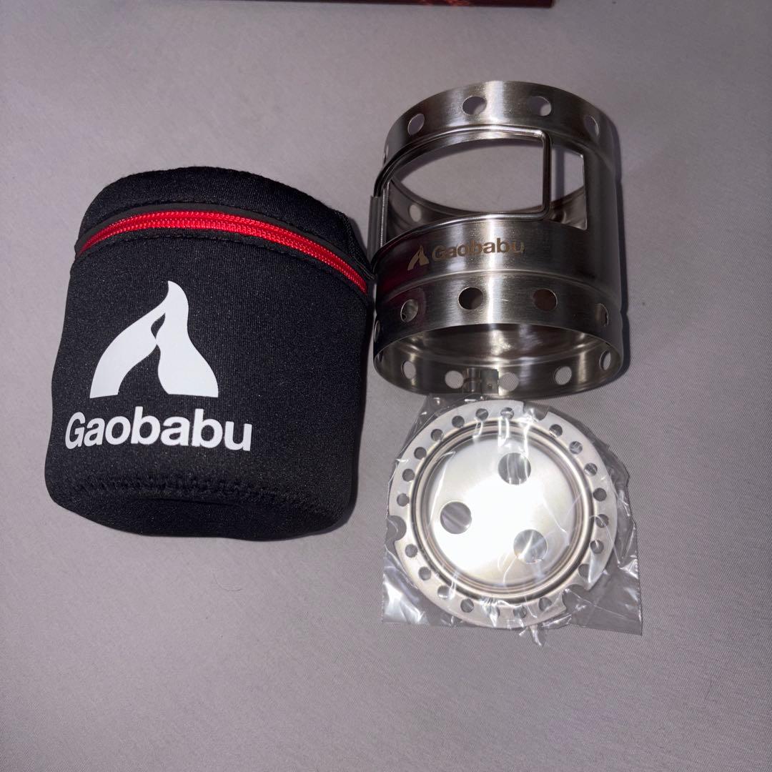 ガオバブ Gaobabu キャリボ風防 (ステンマグ＋固形燃料ツールセット