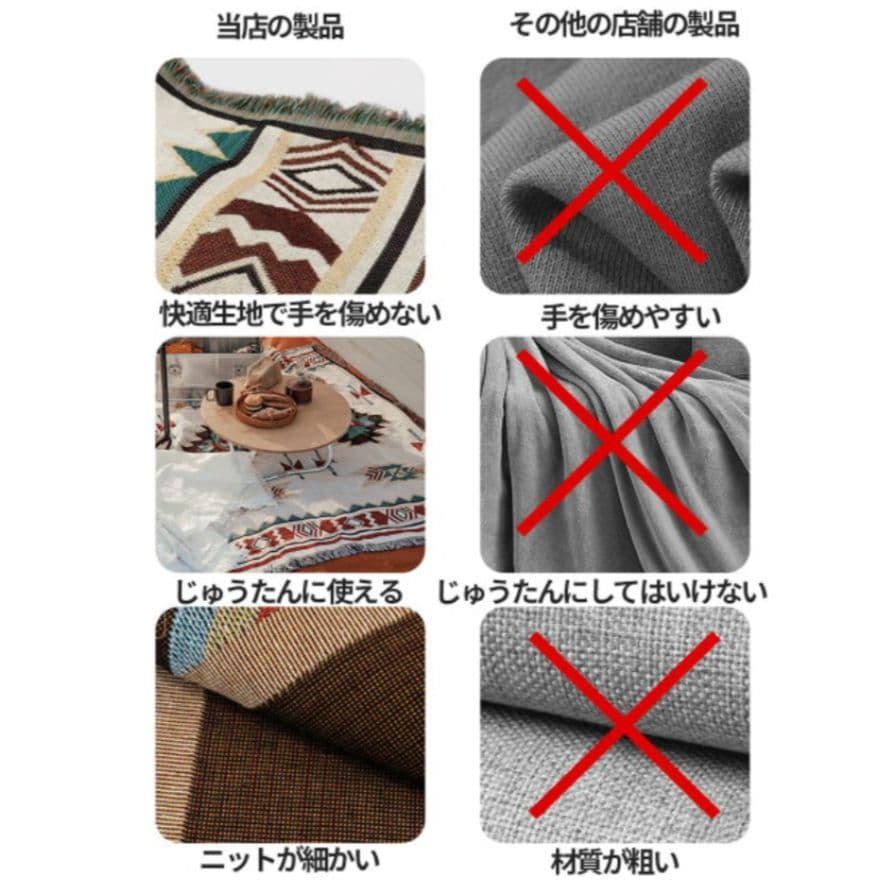 新品未使用　アウトドア用　バイカラーブランケット 130cm x 180cm