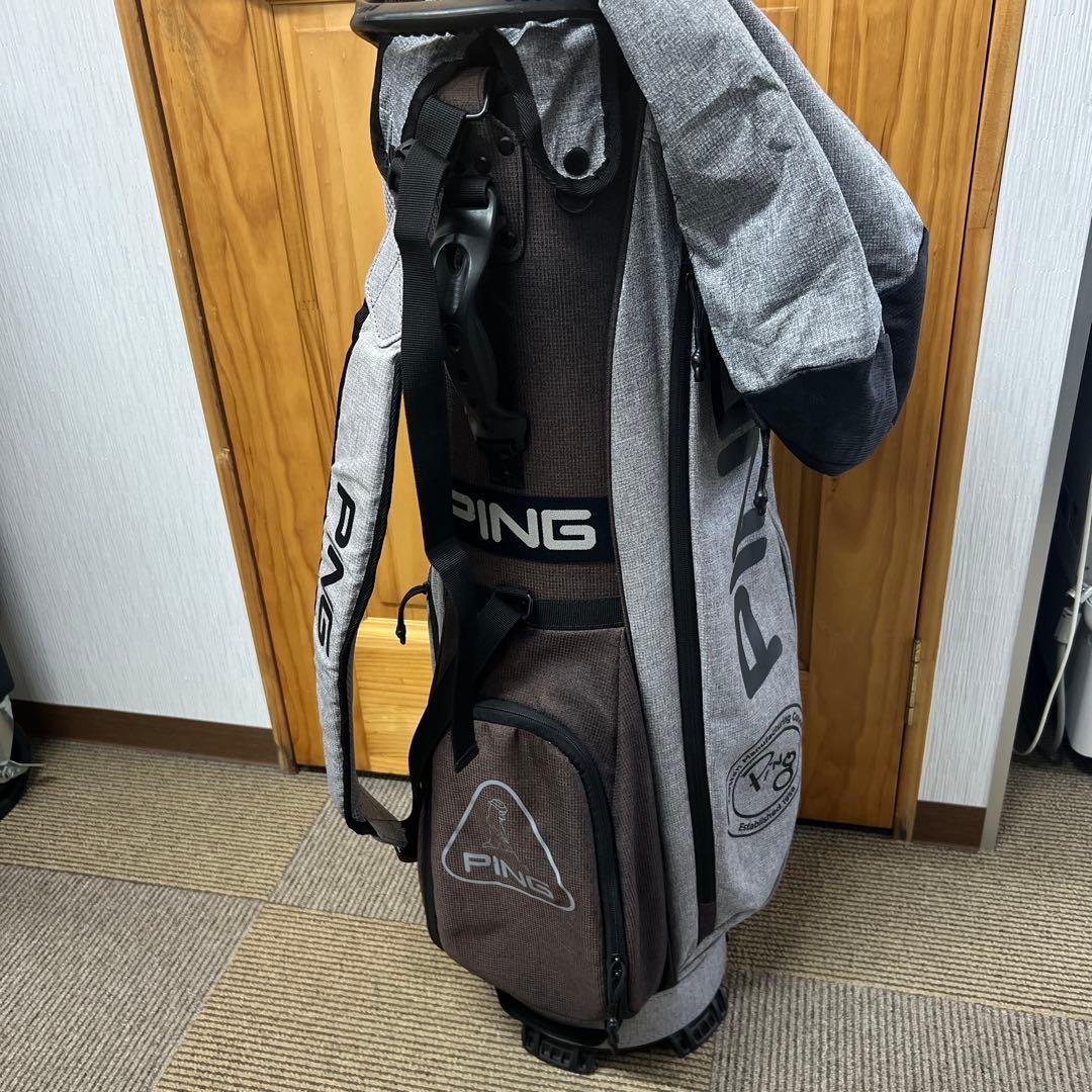PING キャディバッグ /グレー　軽量2.3kg