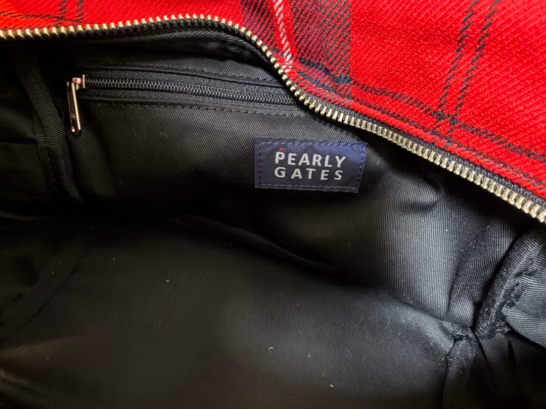 ◎美品◎パーリーゲイツ PEARLY GATES カートバッグ ゴルフバッグ 赤