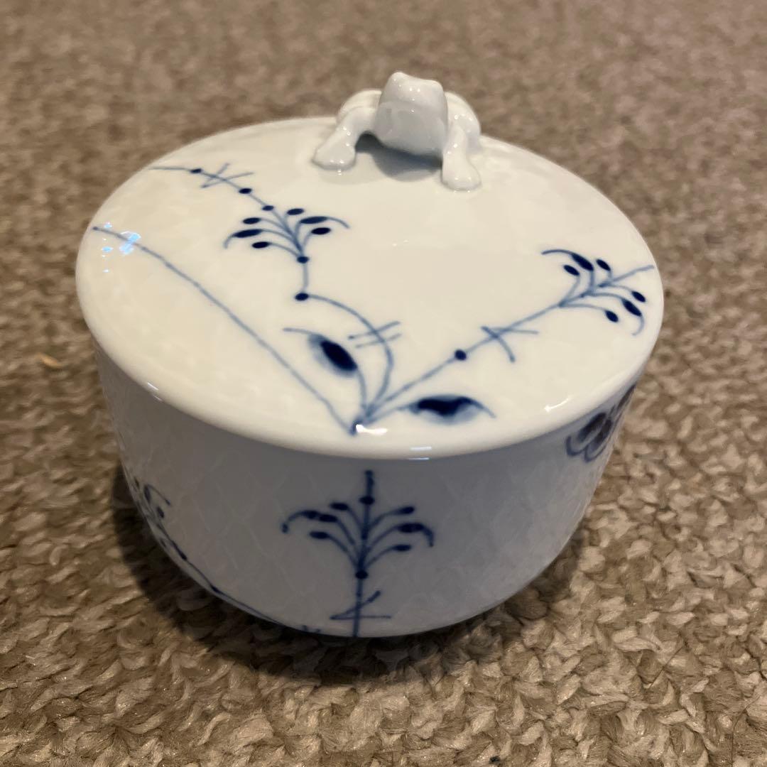 ロイヤルコペンハーゲン ブルーパルメッテ ボックス ラウンド