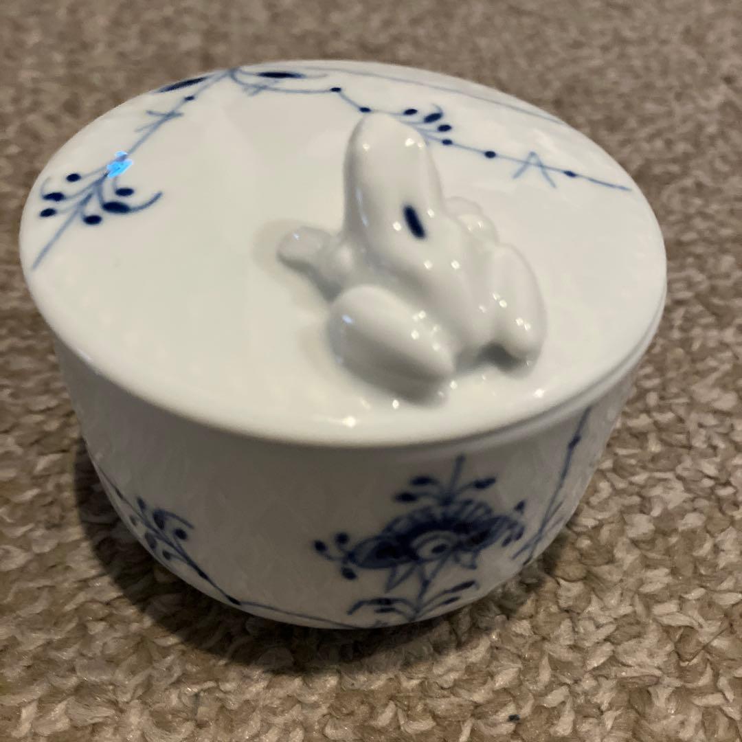 ロイヤルコペンハーゲン ブルーパルメッテ ボックス ラウンド